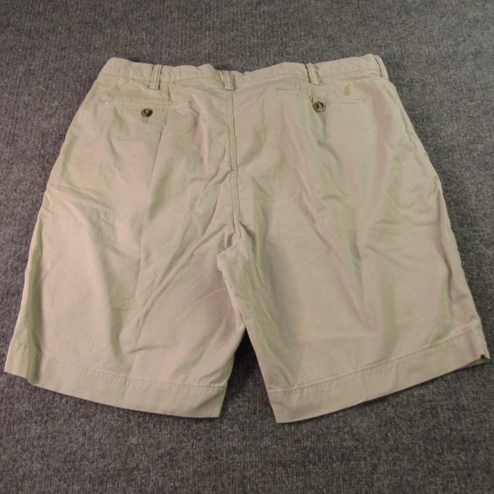 Polo Ralph Lauren Chino Shorts Mens 38x9 Beige Stretch Classic Fit Preppy Summer